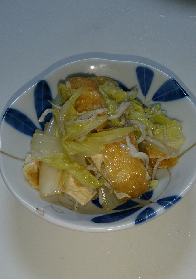 簡単！蒸し白菜と油揚げとしらす和え-レシピのメイン写真