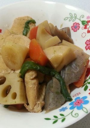 水煮で簡単 筑前煮-レシピのメイン写真