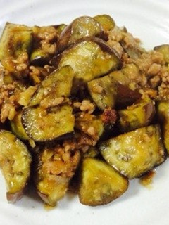 5分でできる!豚ミンチと茄子の焼肉風炒め-レシピのメイン写真
