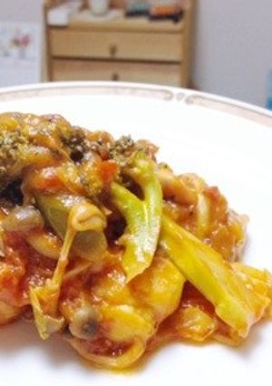 ピリ辛チキントマト煮-レシピのメイン写真