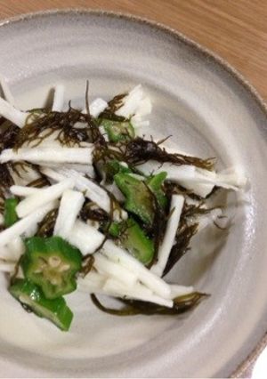 長いもと布海苔の酢の物-レシピのメイン写真