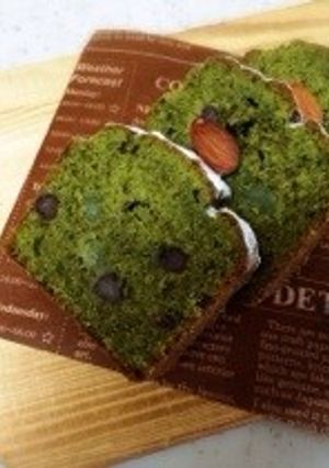 米粉で作る抹茶と甘納豆のケーキ-レシピのメイン写真