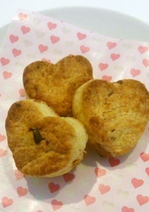 板チョコで♪ハートスコーン-レシピのメイン写真