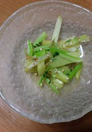 大根の皮と葉の塩きんぴら-レシピのメイン写真