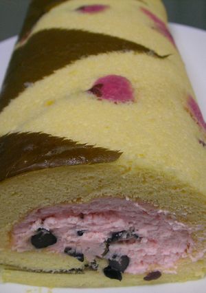 桜ロールケーキ-レシピのメイン写真
