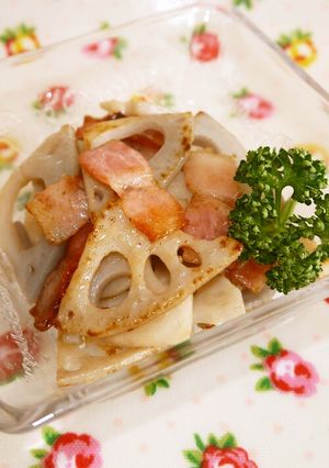 レンコンとベーコンのペペロンチーノ☆-レシピのメイン写真
