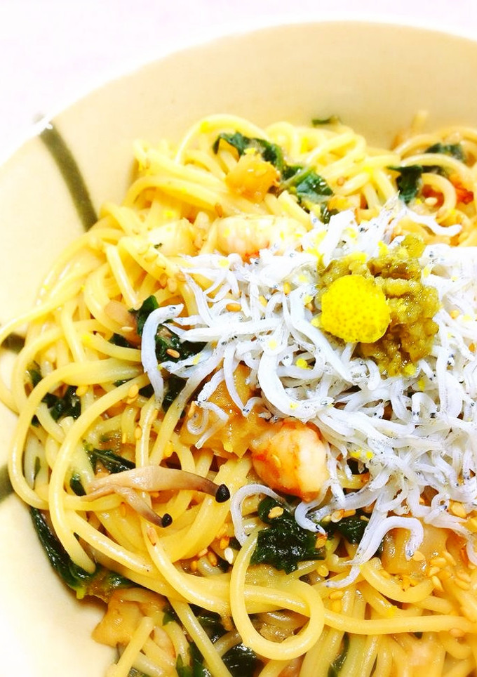 和風みぞれパスタ冬仕立て-レシピのメイン写真