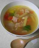 あるもので作るミネストローネ・みんと風