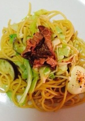 玉ねぎドレッシングで驚き本格パスタ！-レシピのメイン写真