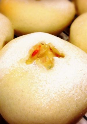 白パンで♪もちもちポテサラパン-レシピのメイン写真