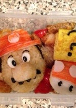 キャラ弁マリオ海外-レシピのメイン写真