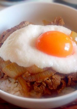 トロ玉牛丼-レシピのメイン写真