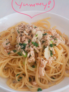 鶏ひき肉の和風パスタ-レシピのメイン写真