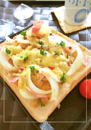 うま味たっぷり♡玉葱のカレー風味トースト-レシピのメイン写真