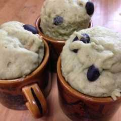 レンジでよもぎ黒豆蒸しパン-レシピのメイン写真