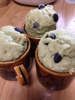 レンジでよもぎ黒豆蒸しパン-レシピのメイン写真