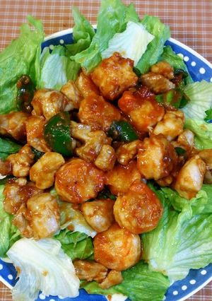 エビと鶏肉のケチャップ炒め-レシピのメイン写真