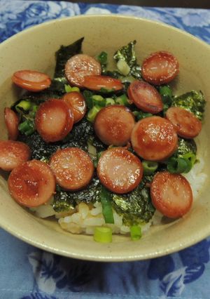 次男のウインナー丼ぶり-レシピのメイン写真