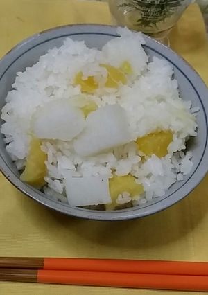 いも×2炊き込みご飯-レシピのメイン写真