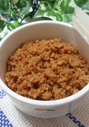 甘辛鶏そぼろ♪お弁当にも!-レシピのメイン写真