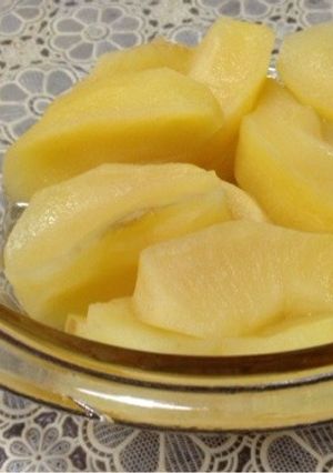 レンジで簡単！煮りんご-レシピのメイン写真