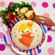 キャラ弁✳︎バレンタインサンドイッチ♡