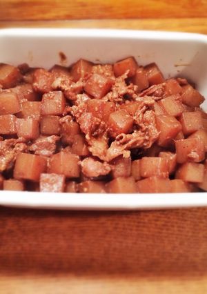 こんにゃくと豚こまの味噌煮(常備菜)-レシピのメイン写真