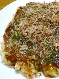 豪快!豚ステーキ肉でお好み焼き-レシピのメイン写真