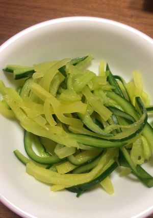 キュウリとタクアンの副菜♪-レシピのメイン写真