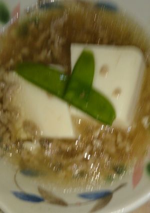 お豆腐の挽き肉あんかけ♪-レシピのメイン写真