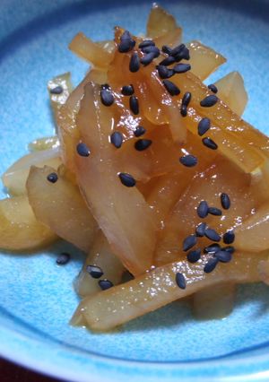 酒で炒めて作る…「ヤーコンのきんぴら」-レシピのメイン写真