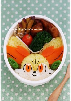 ポケモン　フォッコ＊キャラ弁-レシピのメイン写真