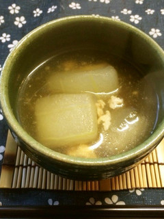 優しい味わいの冬瓜の鶏そぼろあんかけ汁-レシピのメイン写真