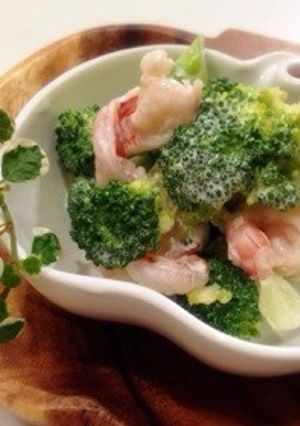 海老とブロッコリーのにんにくマヨサラダ-レシピのメイン写真