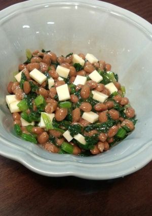 ちょいアレンジ☆納豆チーズほうれん草-レシピのメイン写真