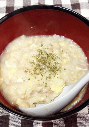 ツナ入り卵雑炊-レシピのメイン写真