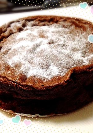 材料3つ★超簡単しっとりチョコケーキ-レシピのメイン写真