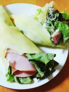 簡単 サラダクレープ♡-レシピのメイン写真