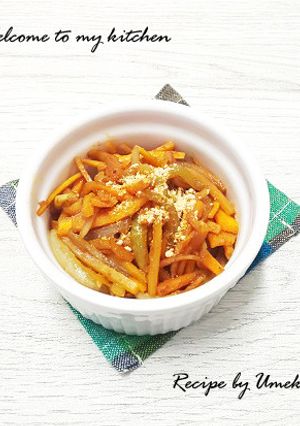 味付け楽々～♪玉ネギと人参のカレー炒め-レシピのメイン写真