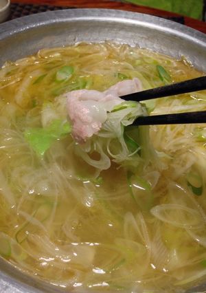 長ねぎ大量消費！スープしゃぶすき-レシピのメイン写真