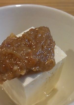 簡単料理！！梅ペーストの冷奴-レシピのメイン写真