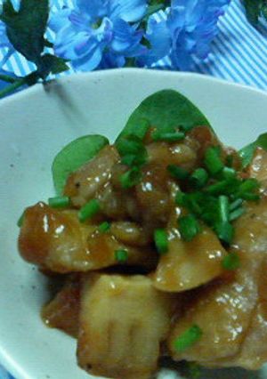 鶏唐揚げと筍の☆中華ケチャップ煮-レシピのメイン写真