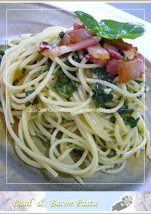 バジル＆ベーコンマヨパスタ-レシピのメイン写真