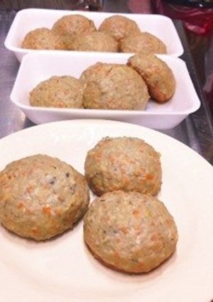 健康小イワシハンバーグジューシーキノコ-レシピのメイン写真