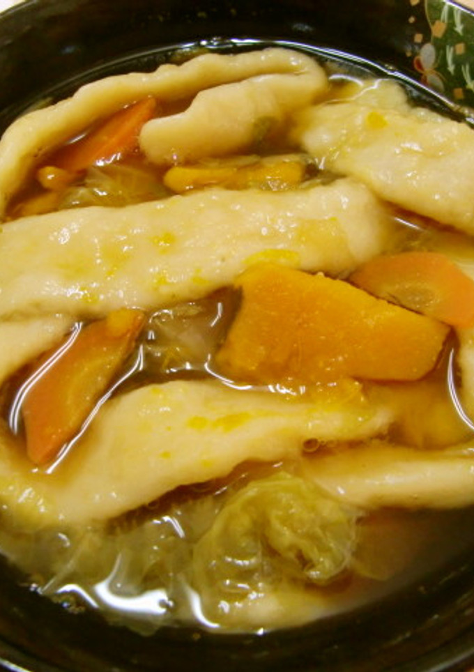 ★白菜とかぼちゃの＊ほうとう風煮込み＊♪-レシピのメイン写真