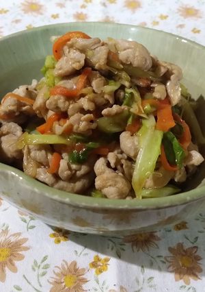 豚肉とキャベツの黒酢炒め-レシピのメイン写真