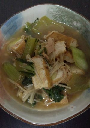 ☆チンゲン菜と厚揚げとツナの煮浸し☆-レシピのメイン写真