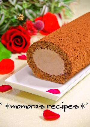 HMで簡単♡ふわふわチョコロールケーキ-レシピのメイン写真