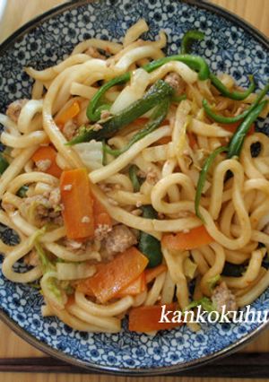 韓国風焼きうどん！ピリ辛が癖になる～-レシピのメイン写真