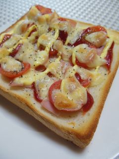 トマトとハムのトースト-レシピのメイン写真